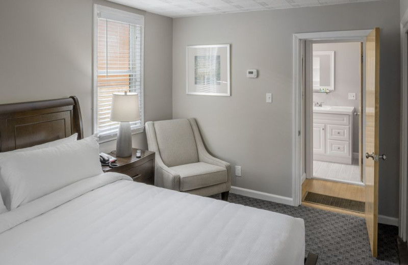 Guest room at Center Harbor Inn.