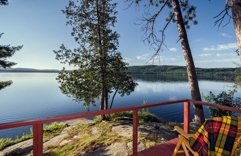 Lake view at Killarney Lodge in Algonquin Park.