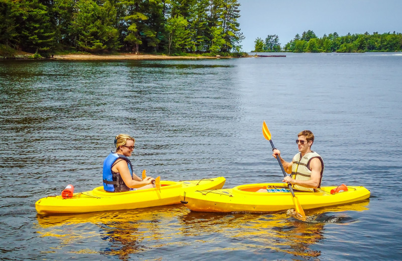 Kayak at Glen Echo Cottages.