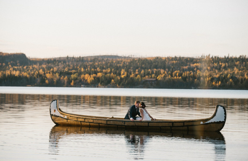 Canoe at Gunflint Lodge.