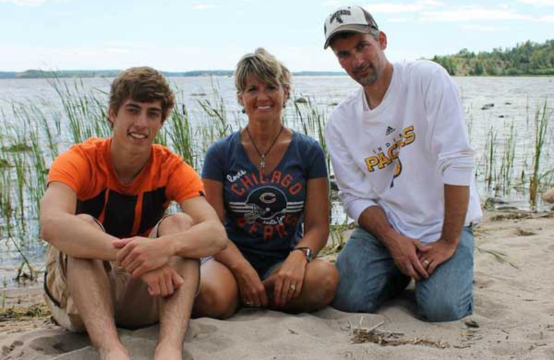 Family at Brennan Harbour Resort.