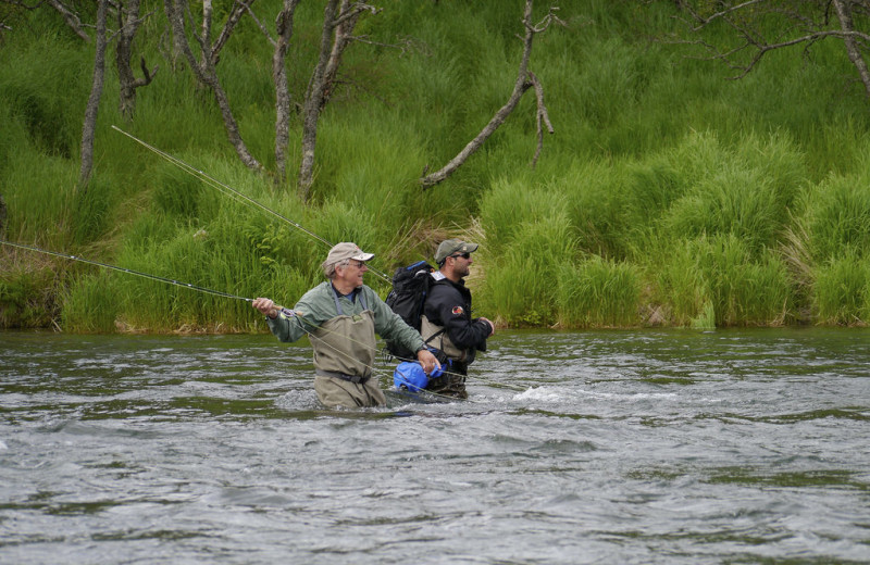Fishing at Alaska Rainbow Lodge.