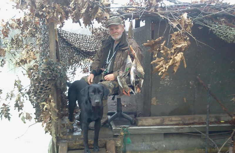 Hunting at LaCotts Hunting Lodge.