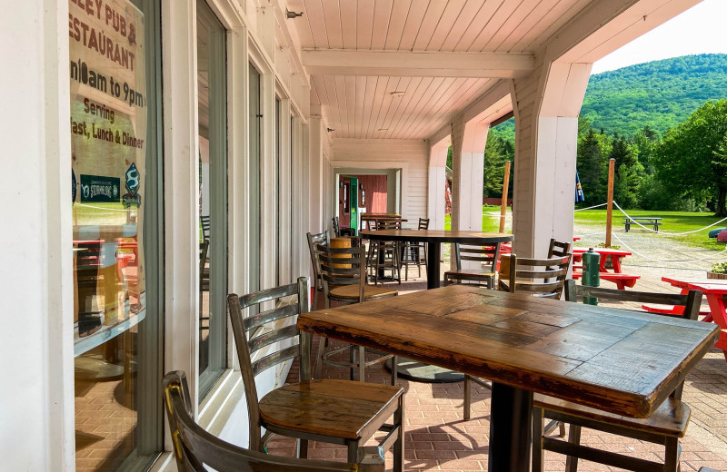 Patio at Waterville Valley.