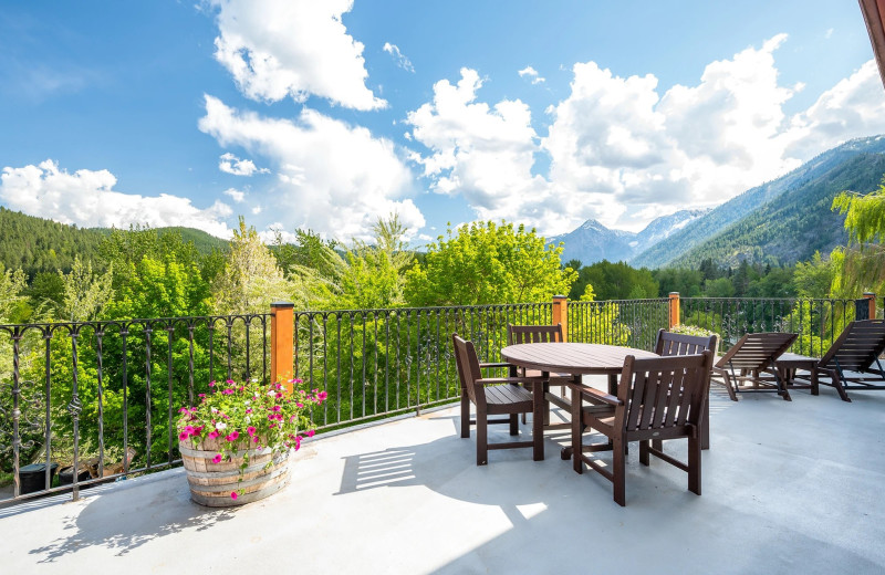 Patio at Hotel Leavenworth.