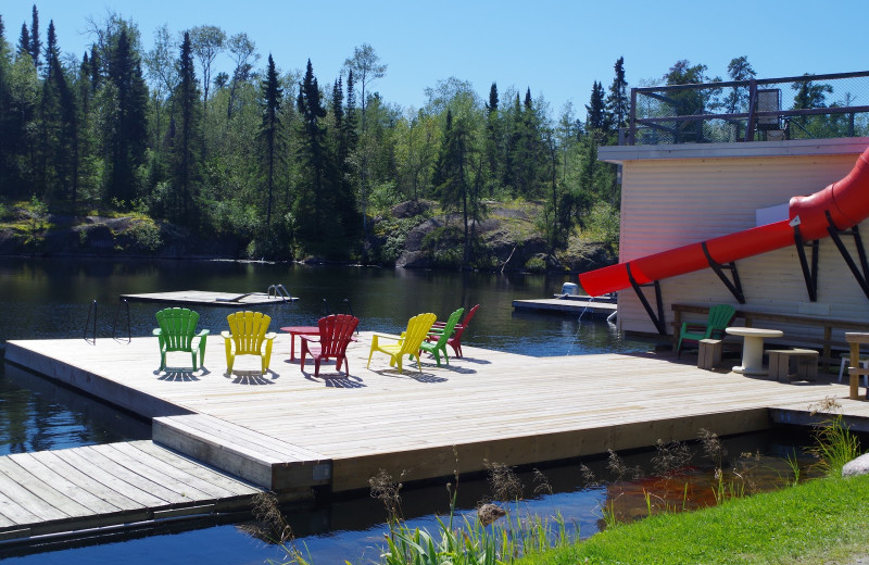 Swim area at Dogtooth Lake Resort.
