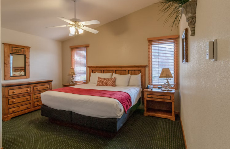 Guest room at Wildwood Inn.