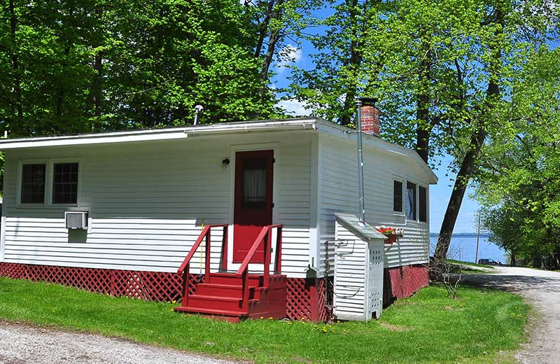 Cabin exterior at Tyler Place Family Resort.