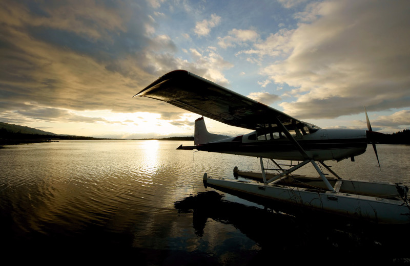 Boat plane on lake at Wilderness Air.