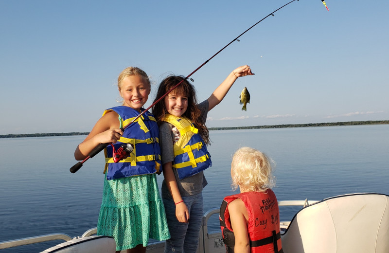 Fishing at Cozy Bay Resort.