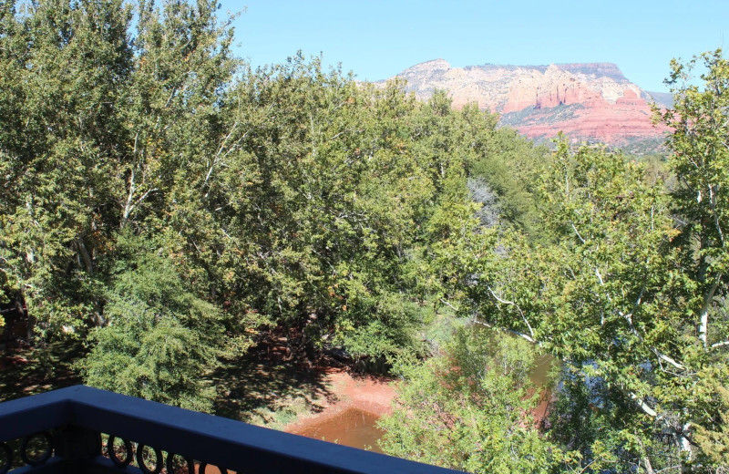 View from Inn On Oak Creek.