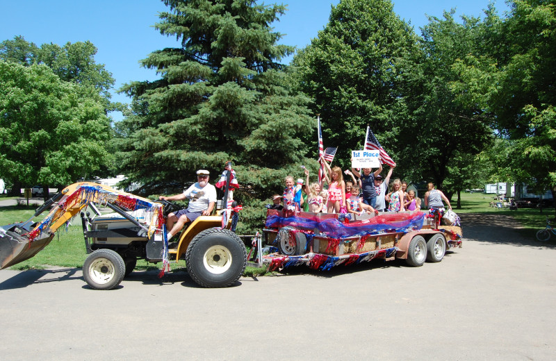 Hay ride at Canary Beach Resort.