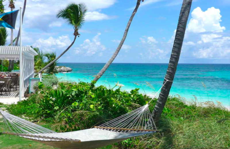 Beach view at Hope Town Harbour Lodge.