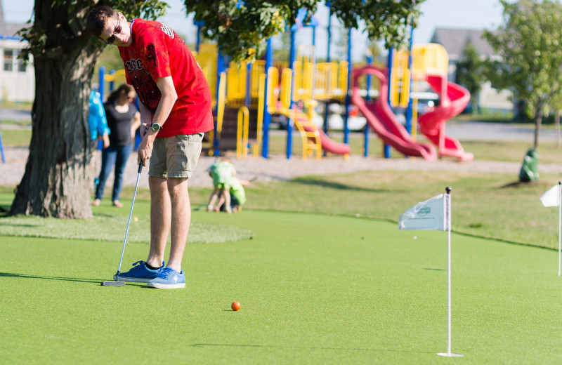 Golf at Sandbanks Summer Village Cottage Resort.