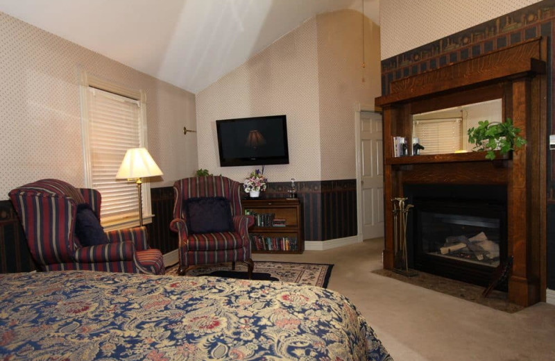 Carriage House guest room at Hennessey House Bed & Breakfast.