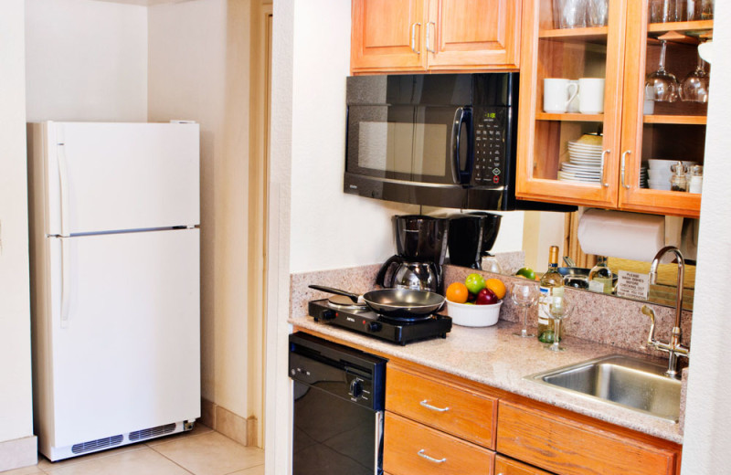 Kitchenette in a Two Bedroom Unit at the Coronado Beach Resort