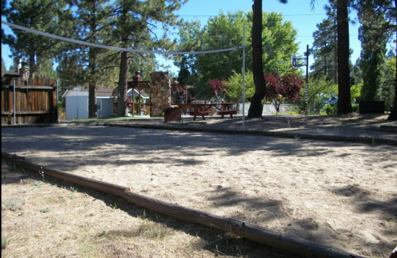 Volley ball court at Blue Horizon Lodge.