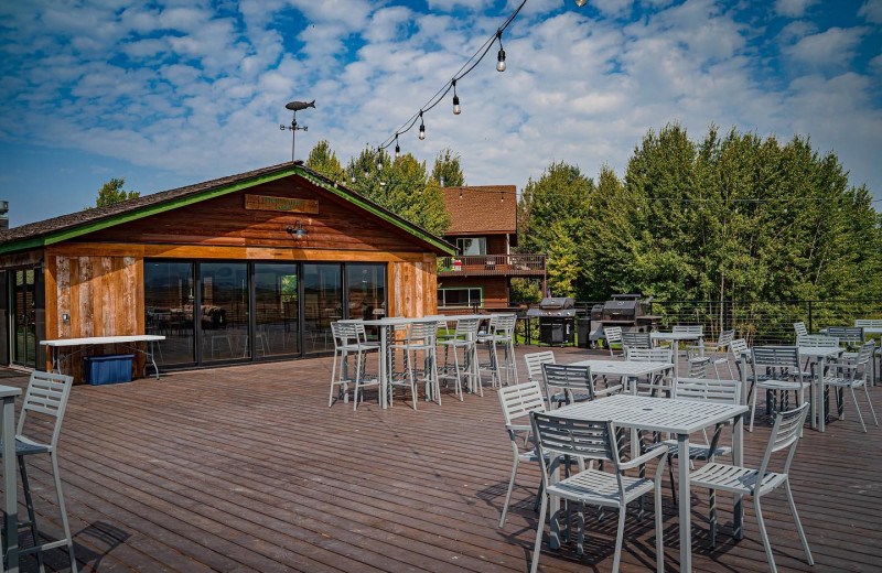 Dining at Teton Valley Lodge.