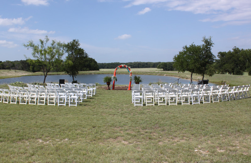 Little Bear Creek Ranch wedding by the pond