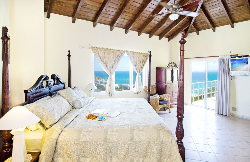 Villa bedroom at Island Properties Luxury Rentals.