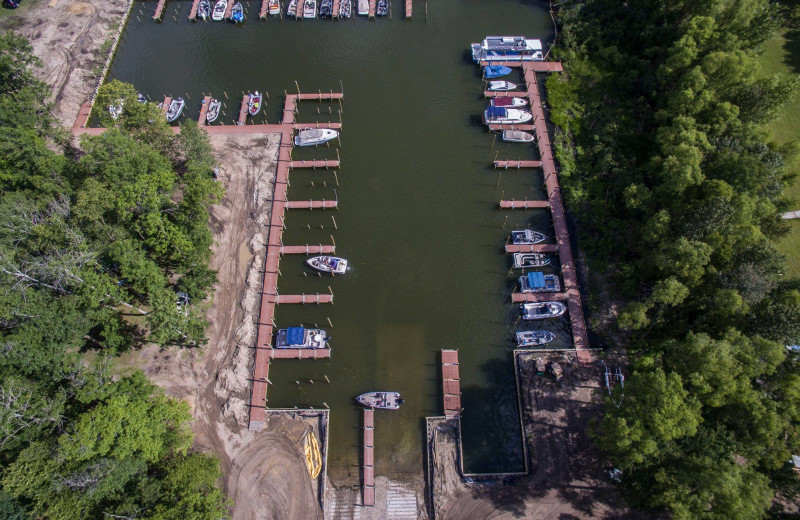 Marina at Hiawatha Beach Resort.