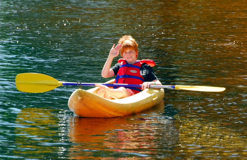 Kayaking at Bayview Wildwood Resort.