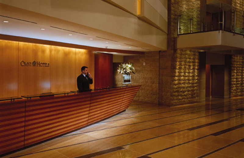Front desk at Omni San Diego Hotel.