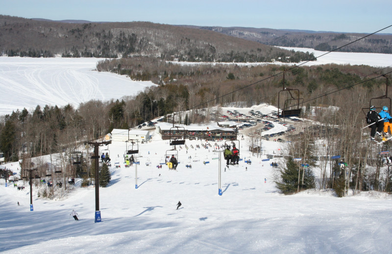 Skiing at Ogopogo Resort.