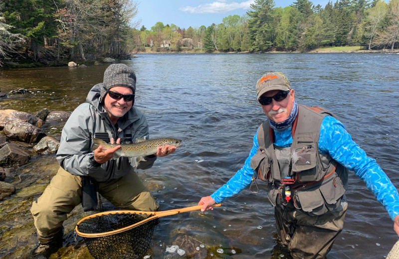 Fishing at Wilsons on Moosehead Lake.