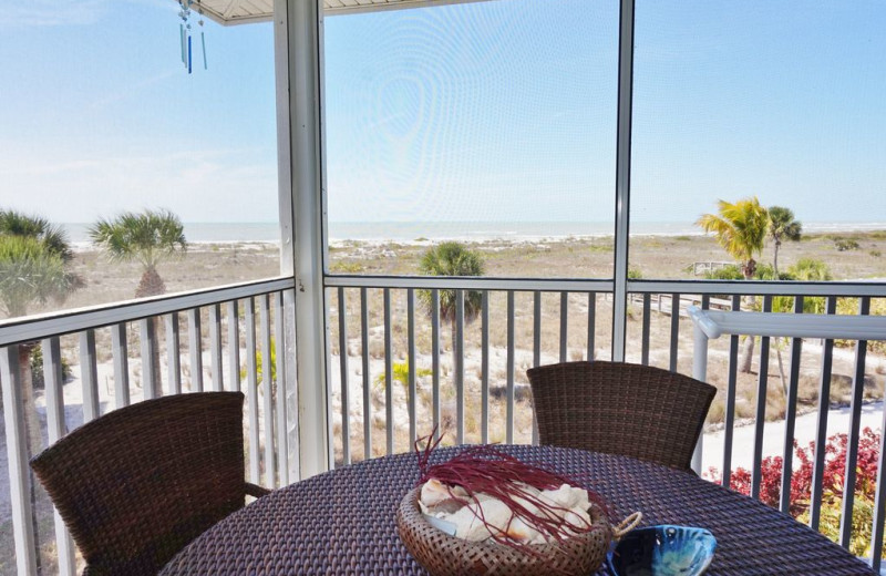 Rental balcony at Palm Island Resort.