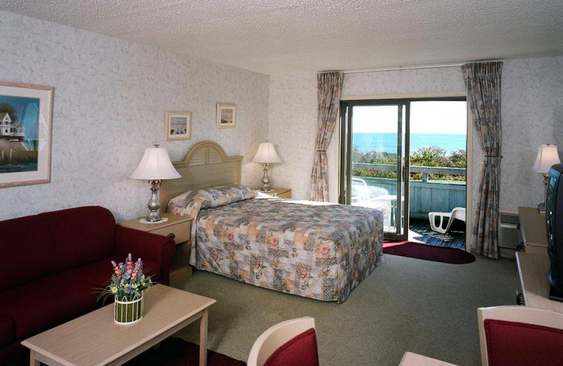 Guest room at Beachcomber Resort at Montauk.