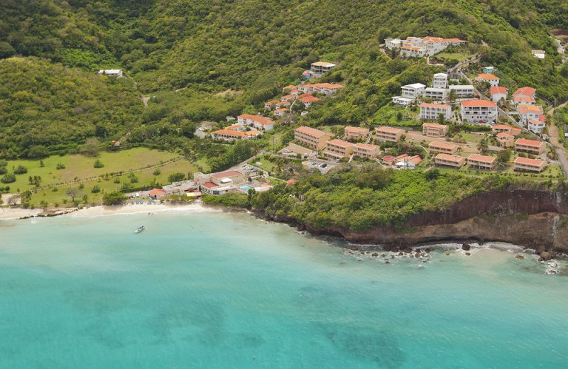 Aerial view of Flamboyant Hotel.