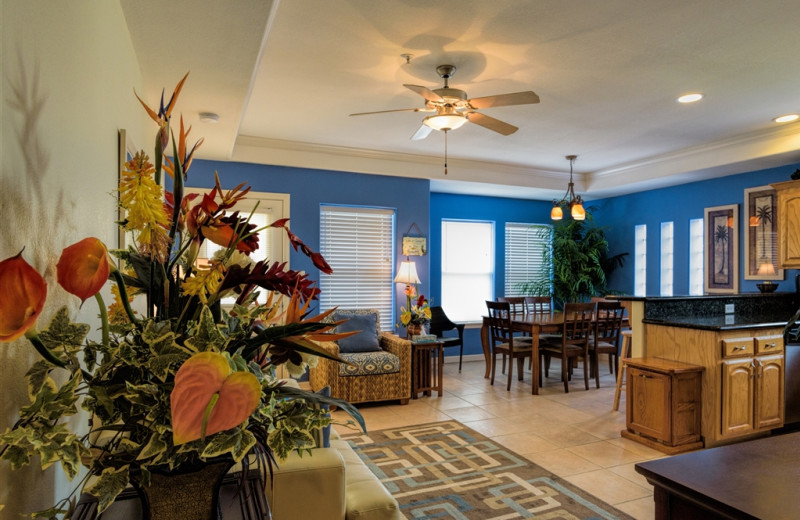 Rental interior at Padre Getaways.