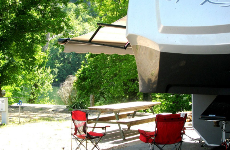 RV camping at Copper John's Resort.