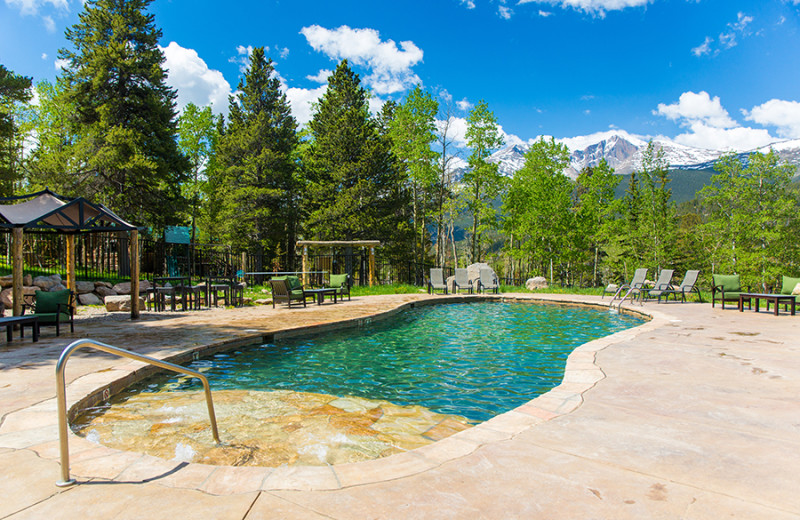 Outdoor pool at Wind River Ranch.