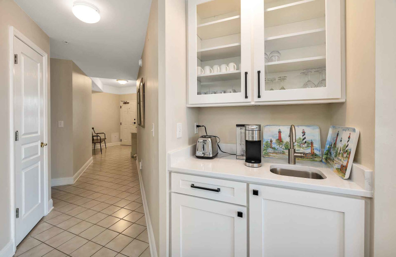 Kitchen at Real Escapes Properties - St. Simons Grand 224.