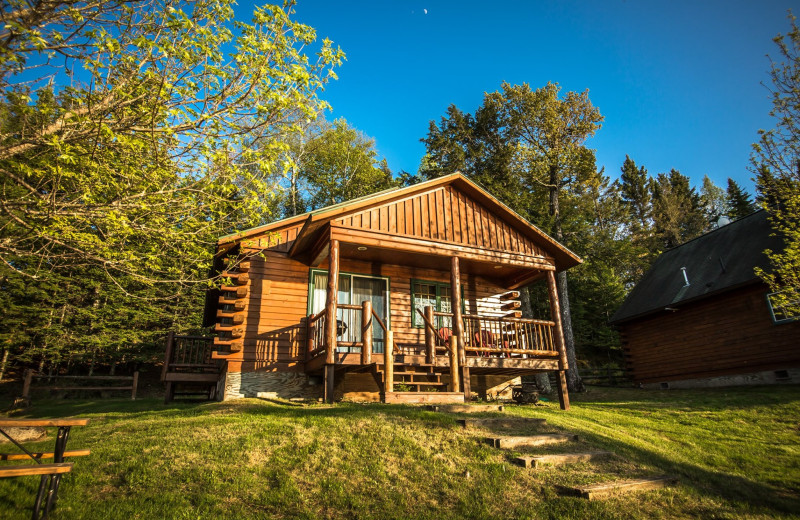 Cabin exterior at Wilderness Bay Lodge and Resort.