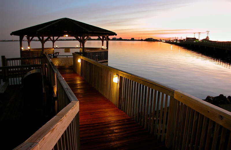 Dock view at Oasis Suites.