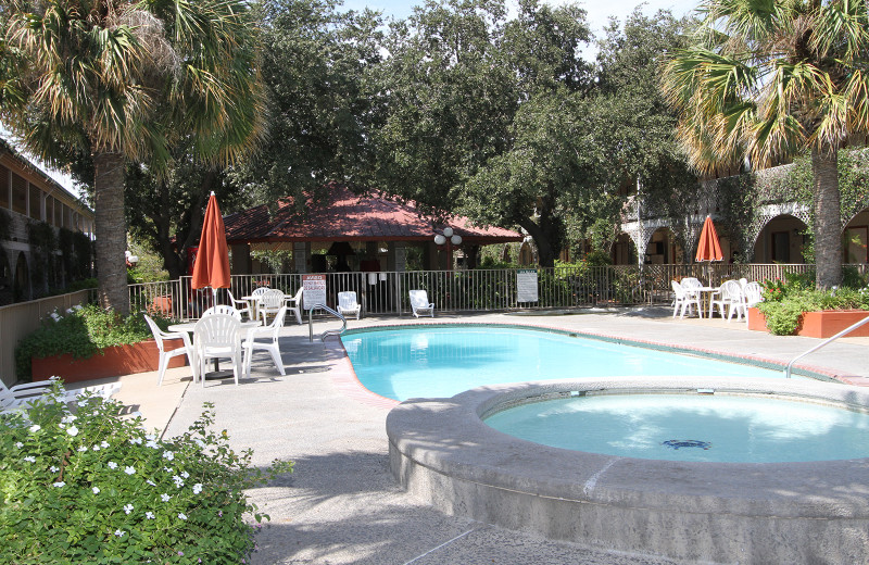 Outdoor pool at Family Gardens Inn.