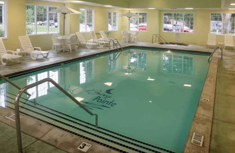 Indoor pool at Bay Pointe Inn.