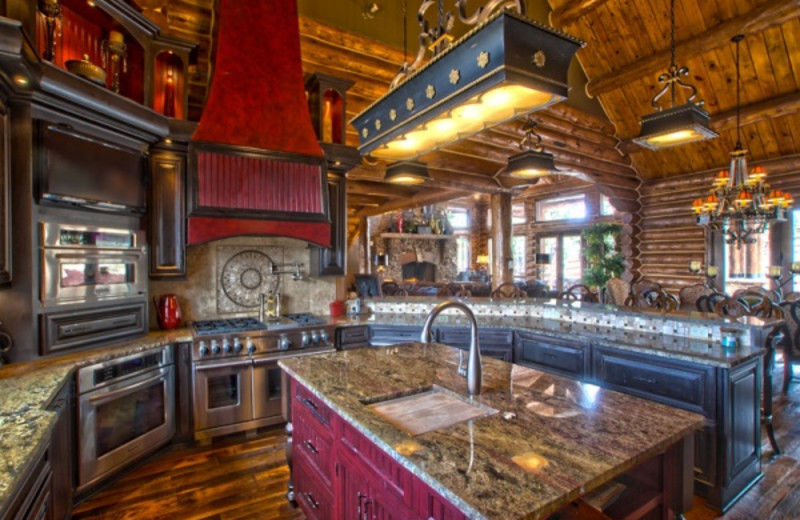 Rental kitchen at Pagosa Springs Accommodations.