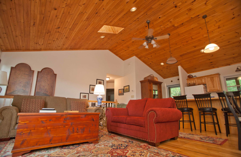 Rental interior at Boone Cabin Rentals.