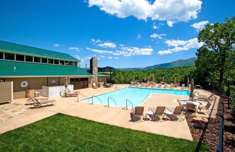 Outdoor pool at Dogwood Cabins LLC.