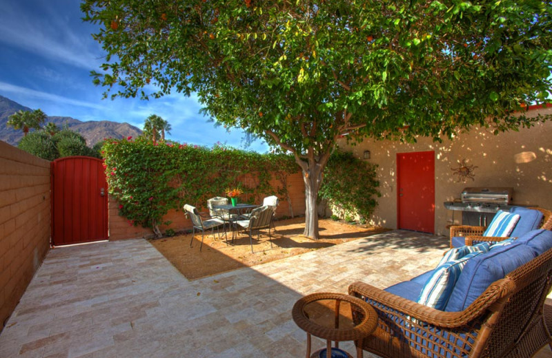 Rental patio at Sundance Villas.