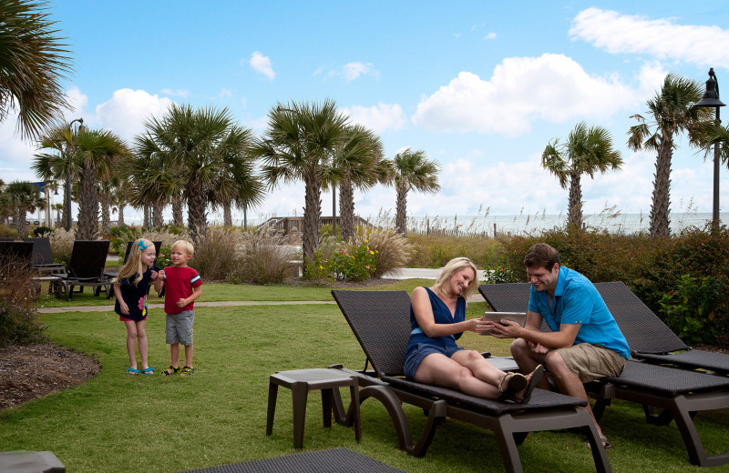 Lawn at Bay View Resort.