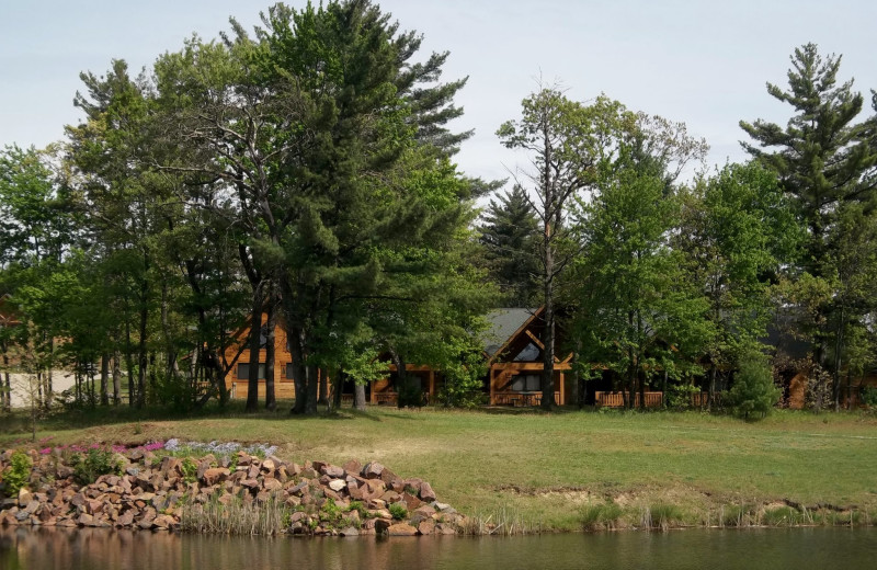 Cabin exterior at Warrens Lodging.