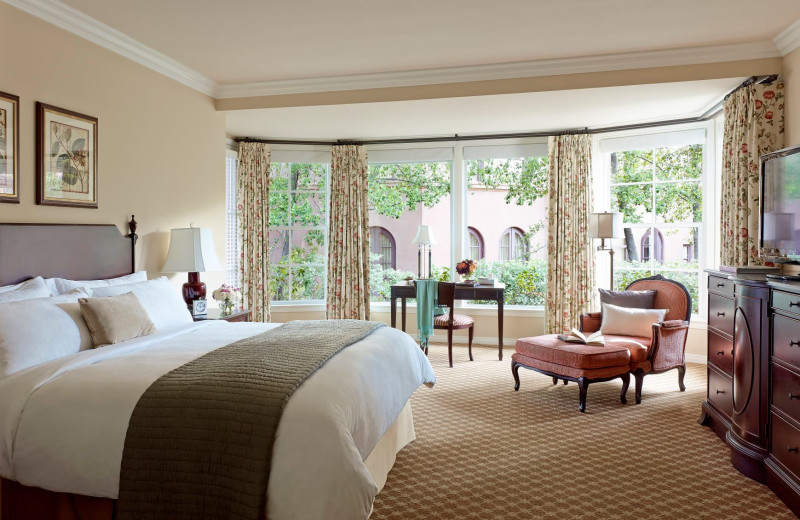 Guest room at The Langham, Huntington Hotel 