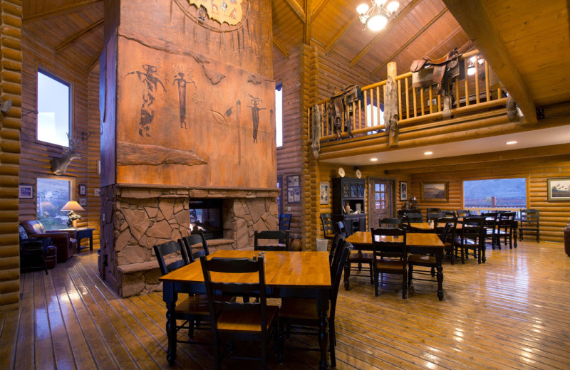 Lodge interior at Castle Valley Outdoors.