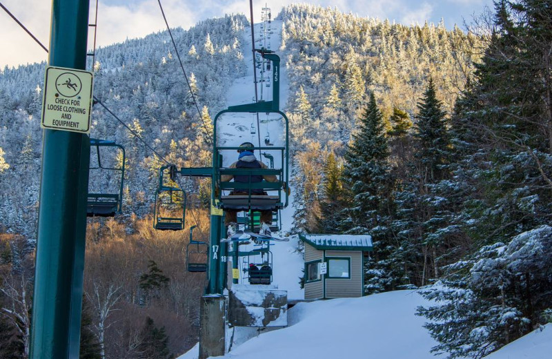 Ski lift at Smugglers' Notch Resort.