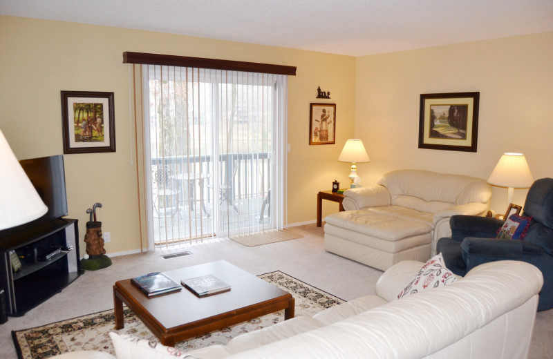 Rental living room at Hot Springs Village Rentals.